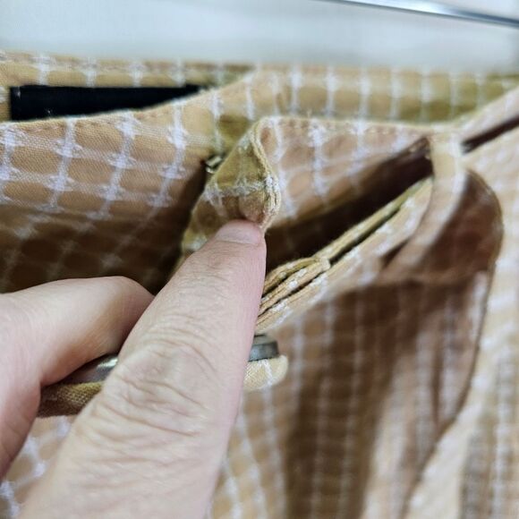 Plains & Prints Golden Yellow Belted Cuffed High Waisted Shorts Size 2 - Picture 6 of 7